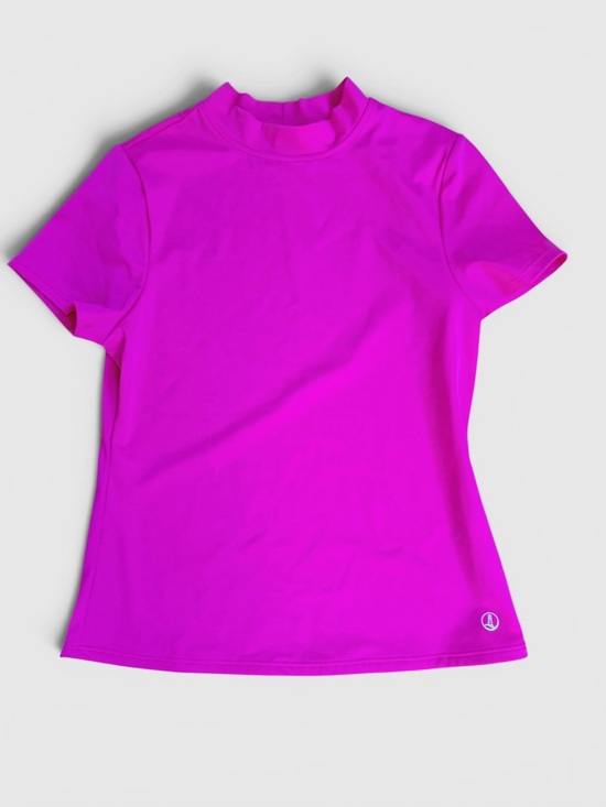 Other - Lands’ End Kids Rash Guard XL 16S Pink UPF 50 Short Sleeve Swim Shirt Beach